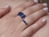 Bague Romy et Lénora Lapis-Lazuli - S'TELLE création bijoux