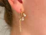 Boucles d'oreilles Poeiti portées-S'TELLE création bijoux