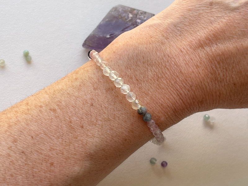 Bracelet Camomille Fluorite, S'TELLE création bijoux