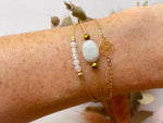 Bracelet triptyque Aglae, S'TELLE création bijoux